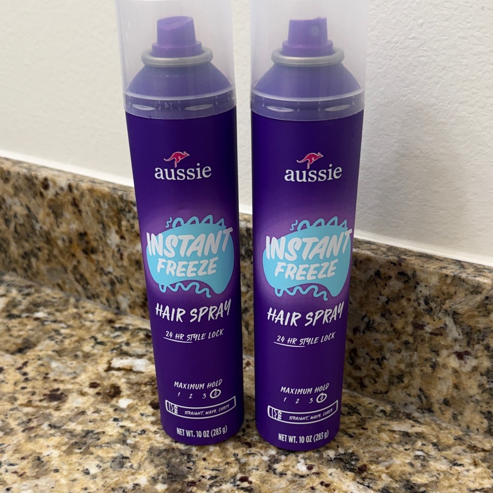 NWT Aussie Instant Freeze Hair Spray Bundle